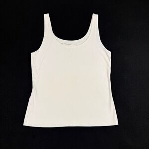 TnAction Tank Top White Womens M Athletic Casual Basic Layering Top‎
